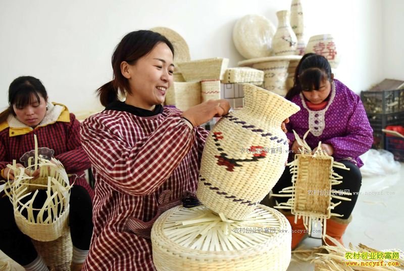 吉林榆树：秸秆工艺品一件卖到上百元