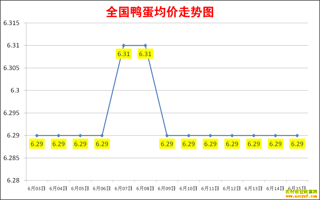 2022年全国鸭蛋价格行情走势图